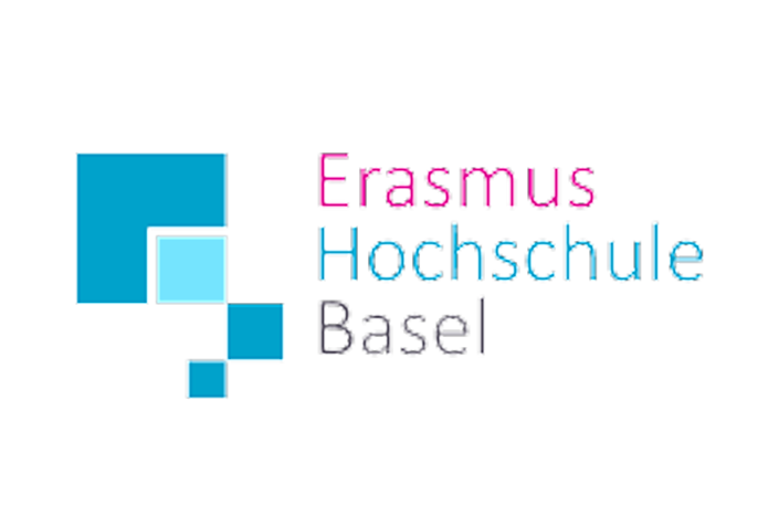 The logo of the Erasmus University Basel.